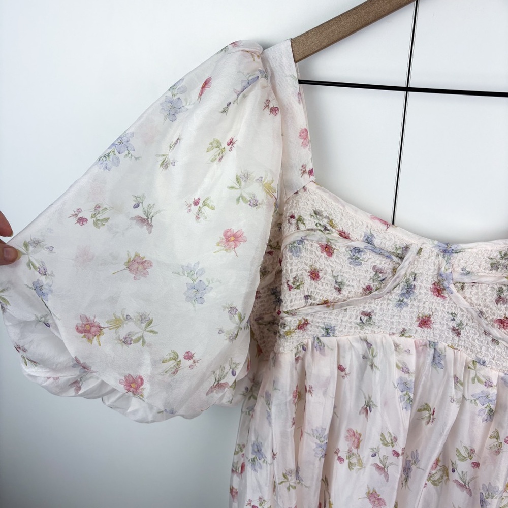 Worth Collective Harlow Maxi Dress Tiny Pink Floral Bump Friendly NEW 1XL - Picture 4 of 9